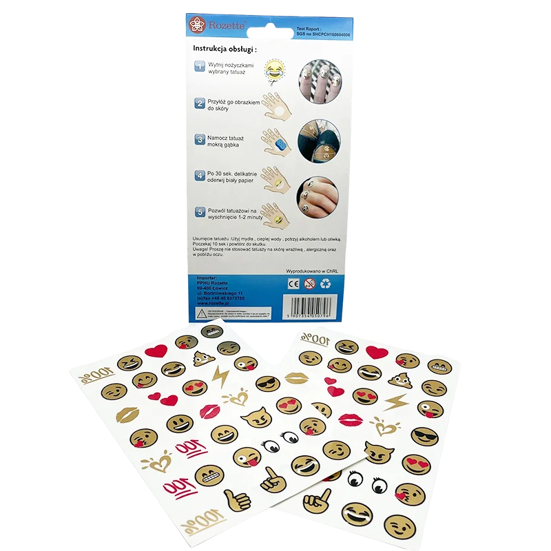 Custom Metaliczne Good Mood  Temporary Tattoo Sticker Other Stickers Product