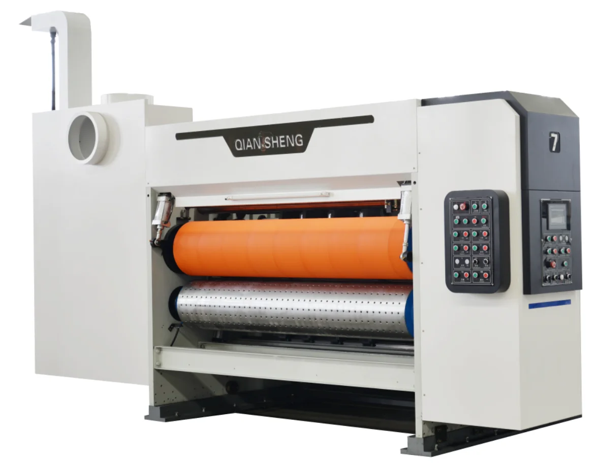 Professional Factory Full Auto Pizza Box Flexo Water Ink Printer Slotter Die Cutter Machine/Corrugated box printing machine