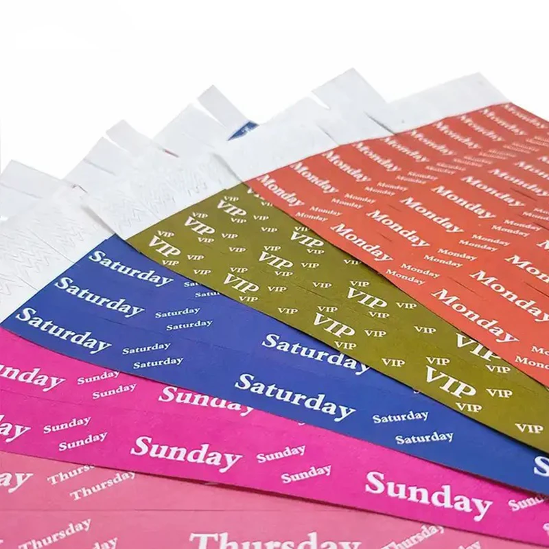 festival rfid wristband bracelet NFC 13.56mhz disposable id bracelet for festival event VIP