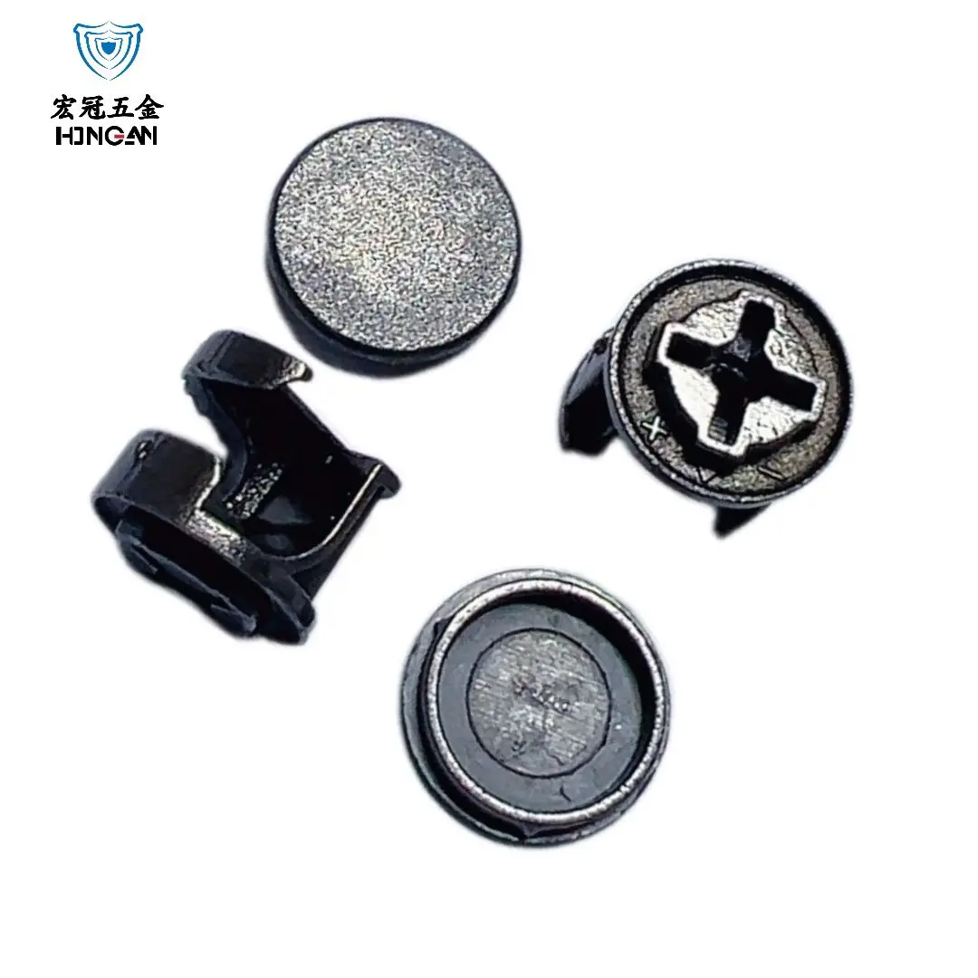 Minimalist 3-in-1 Steel Furniture Cabinet Hardware Fastening Gun Black Eccentric Wheel Zinc Includes Eccentric Screws Nuts