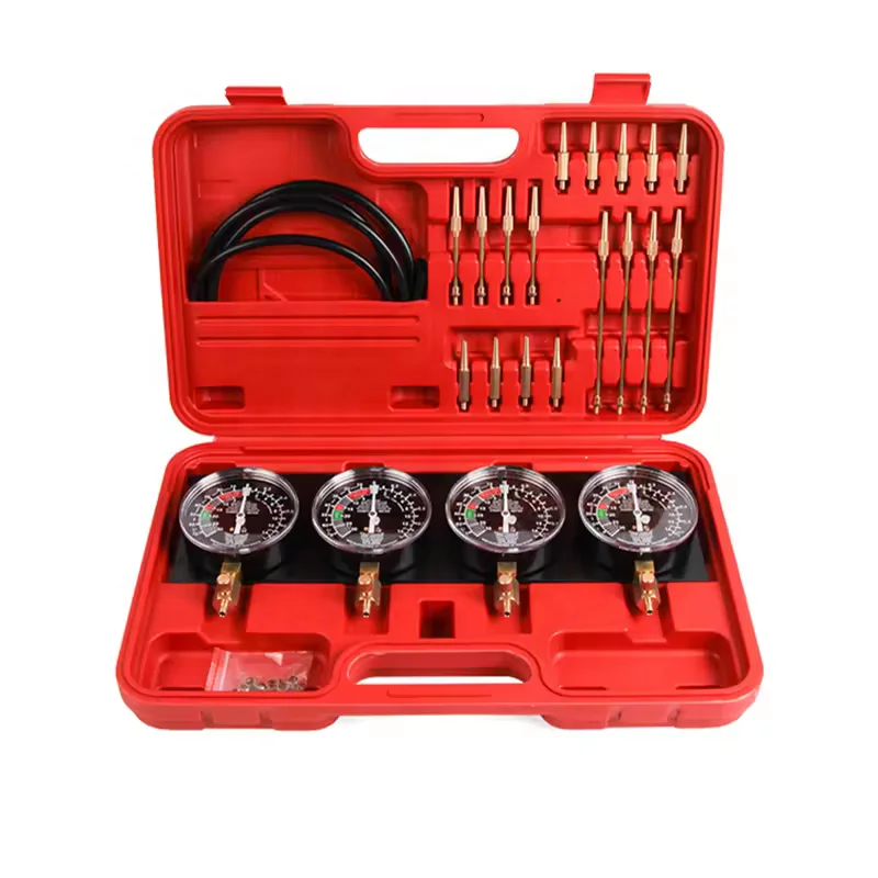 Vehicle Carb Sync Gauge Fuel Vacuum Carburetor Synchronizer Gauges Set 4 Cylinder Balancer Shockproof Tools for Car Motorcycle