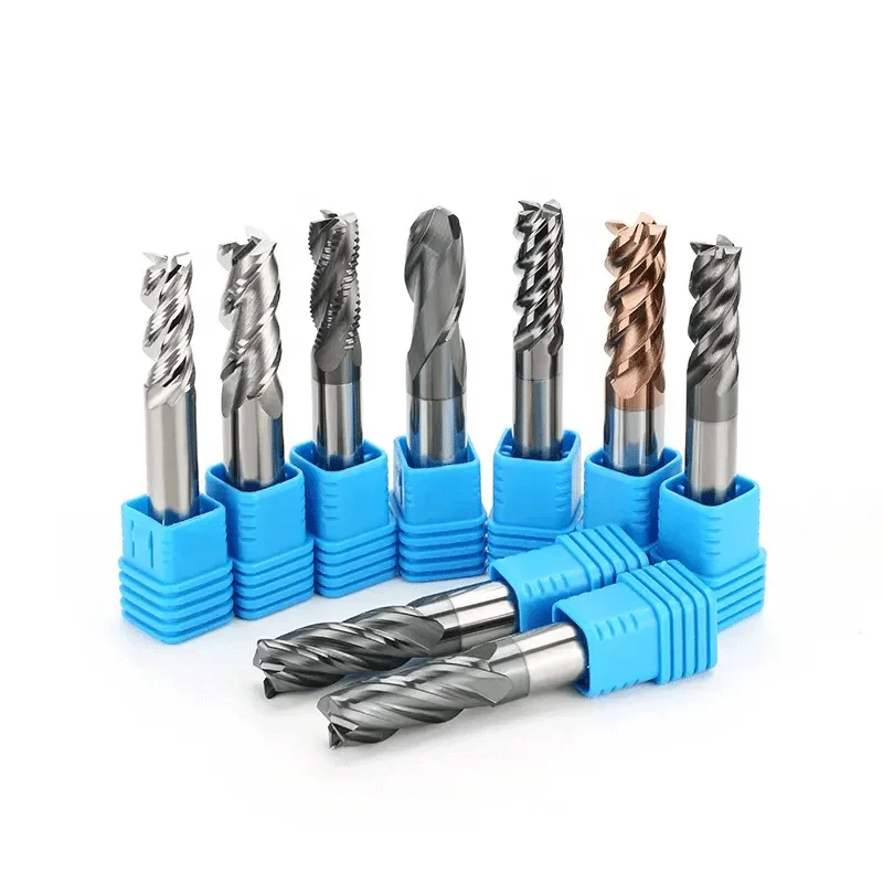 4 Flutes HRC55 Corner Radius Solid Carbide End Mill for CNC Cutting Milling Freze Dia2-12mm