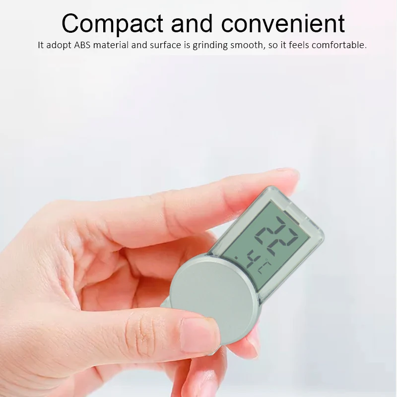 EMAF Electronic Transparent Sucker LCD Home Thermometer Indoor Automotive Temperature monitor