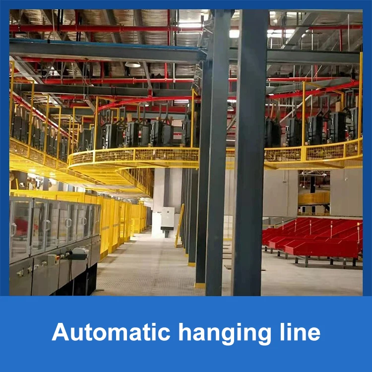 Manual Powder Coating Production Line With Curing Oven And Spray Paint Booth For Cylinder Overhead Conveyor