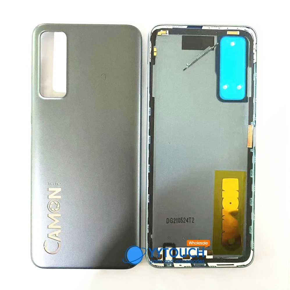 Крышка батарейного отсека для Tecno Camon 17P CG7, Задняя стеклянная панель, задняя крышка корпуса для Tecno, задняя дверь