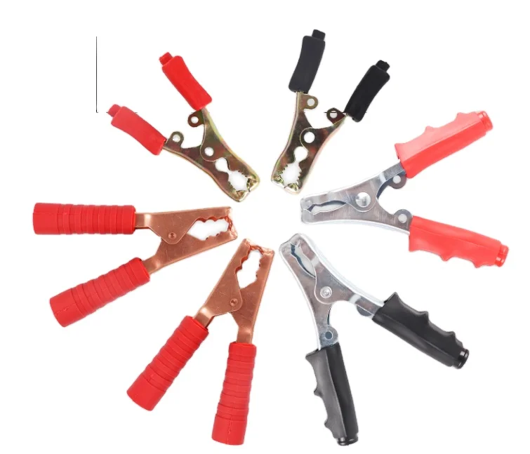Full PVC Insulator Different Kinds of Metal Alligator Clips Battery Clamps for Car Battery Charger
