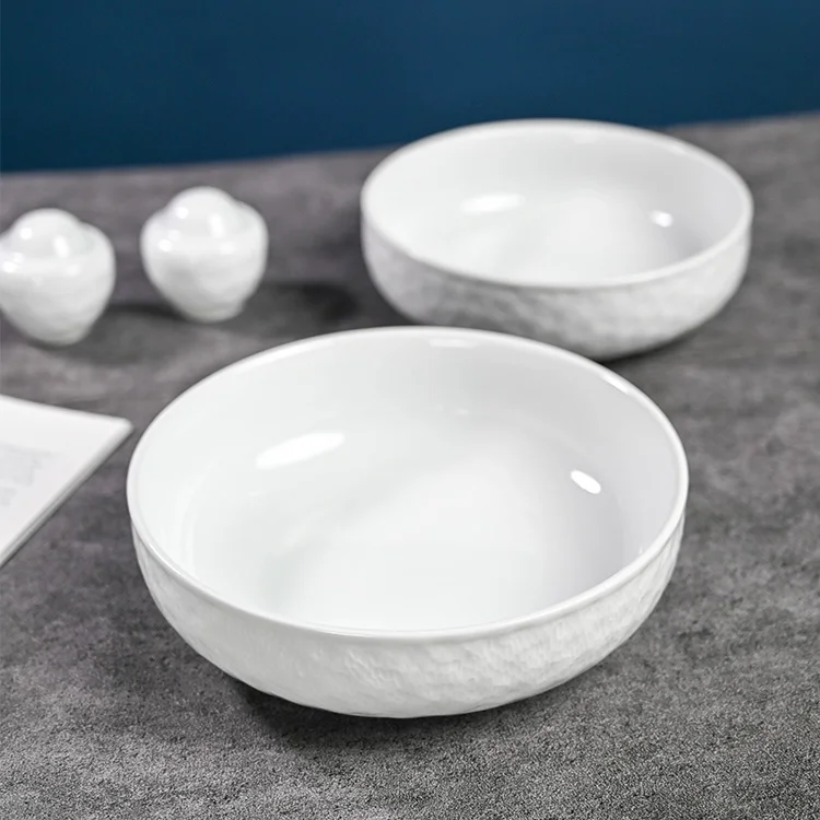 P&T dinnerwares Horeca wholesale plates ceramic ramen bowl luxury tableware set white dinner plate dishes for kitchen and home