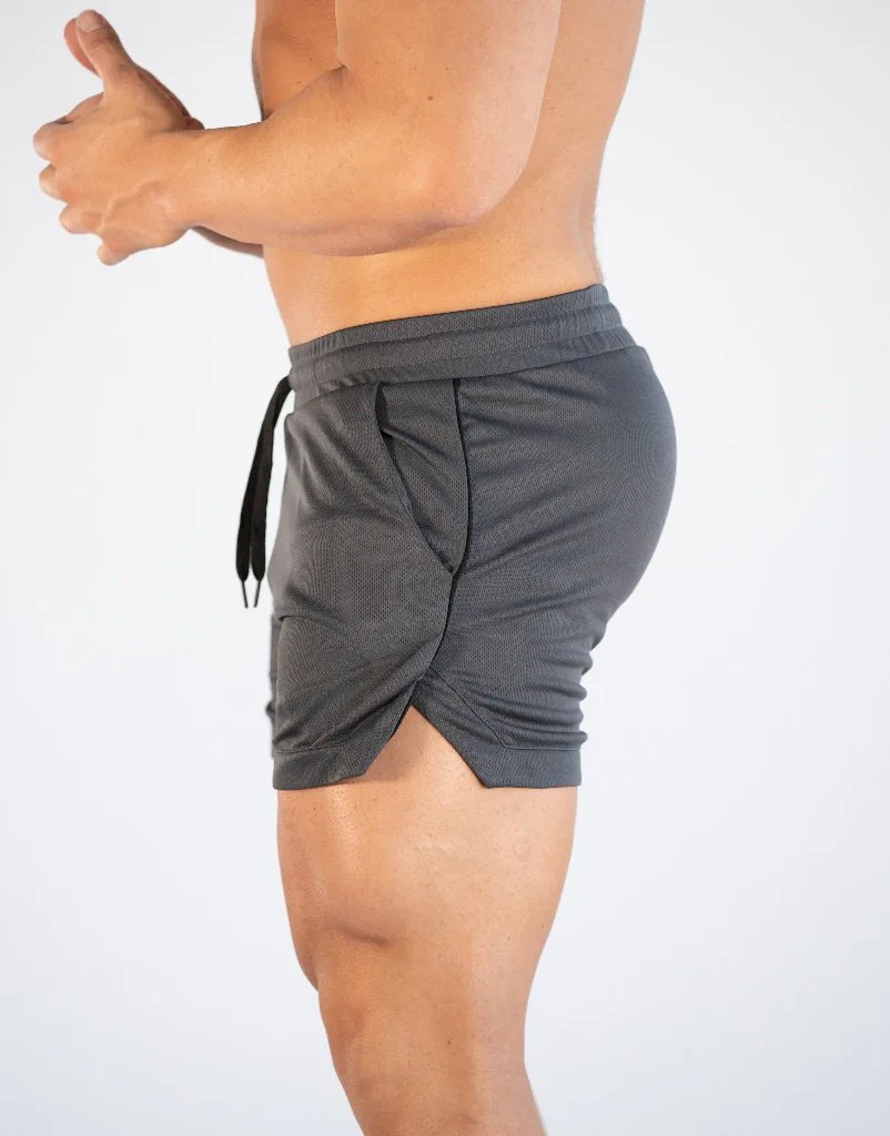 
mens gym shorts with pockets quick-drying breathable outdoor wear workout polyester running 