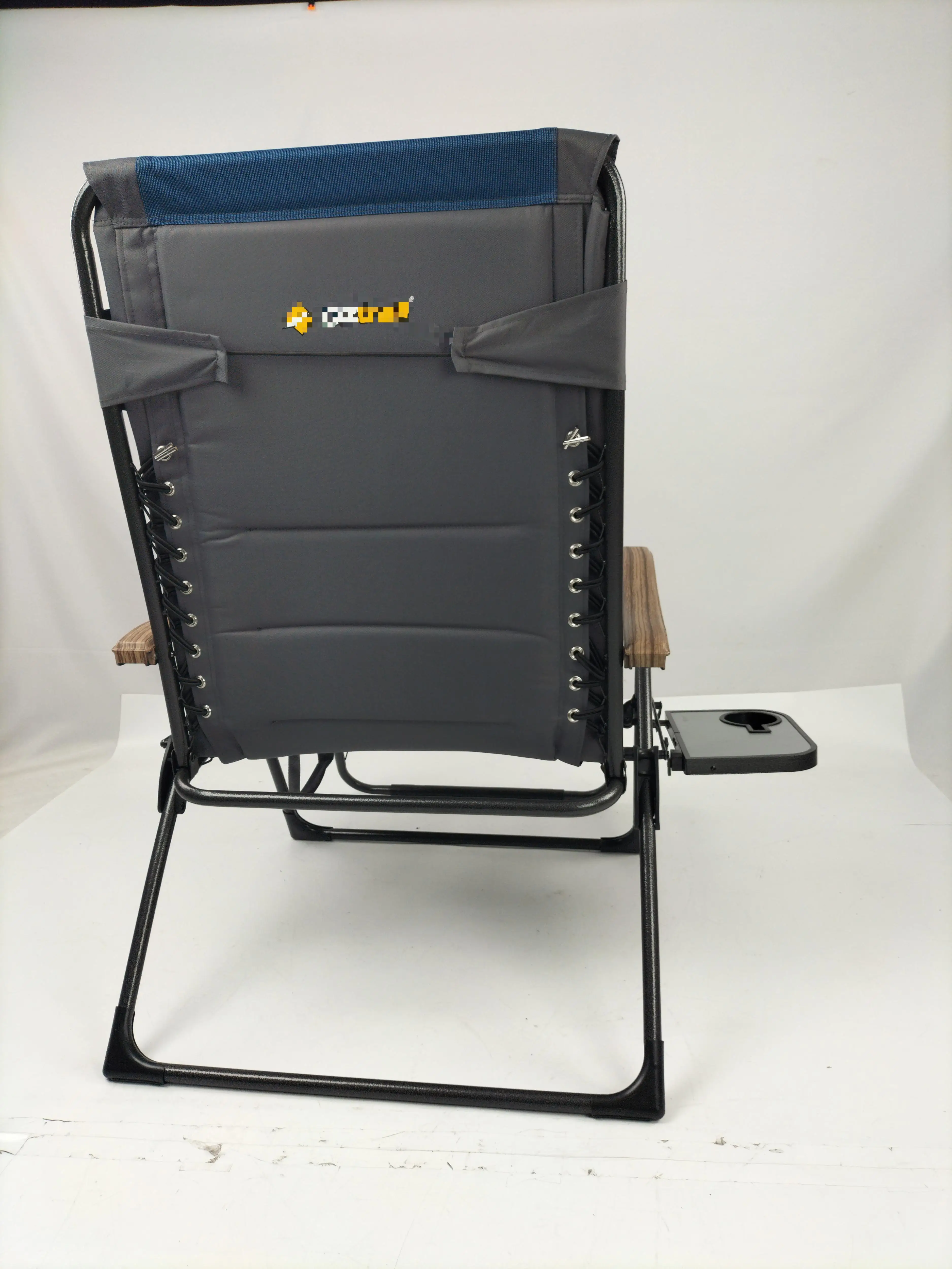 WOQI Modern Outdoor Zero Gravity Padded Reclining Beach Chair Stainless Steel Iron Folding Garden Dining Kitchen School gym park