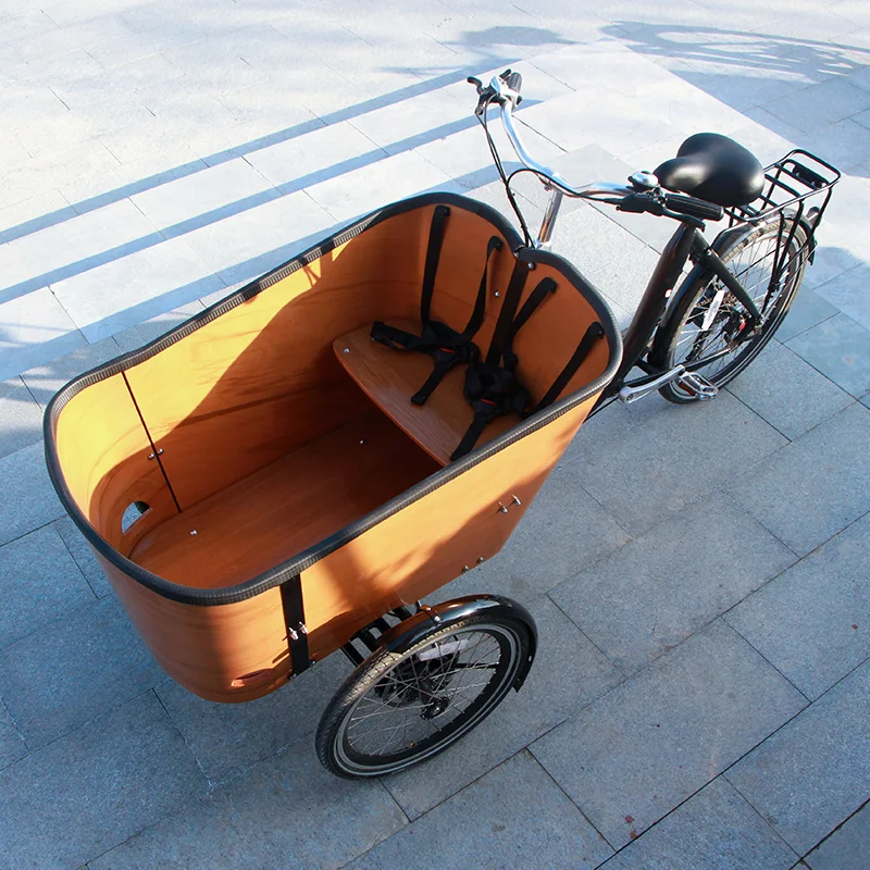 super quality 3 wheel cargo tricycles with wooden cabin for tuk tuk family cargo