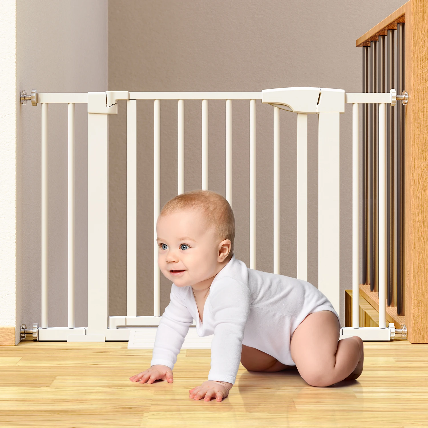 Durable Baby Safety Gate - A Security Stair Gate Fence for Kids, an Isolating Barrier for Baby Safety Products