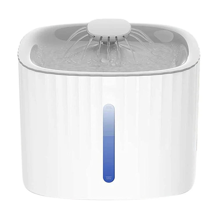 No Spill Circulation 4 Filter Drink Dispenser Anti dry burn Pump LED Indicator Smart Auto Automatic Pet Cat Water Fountain