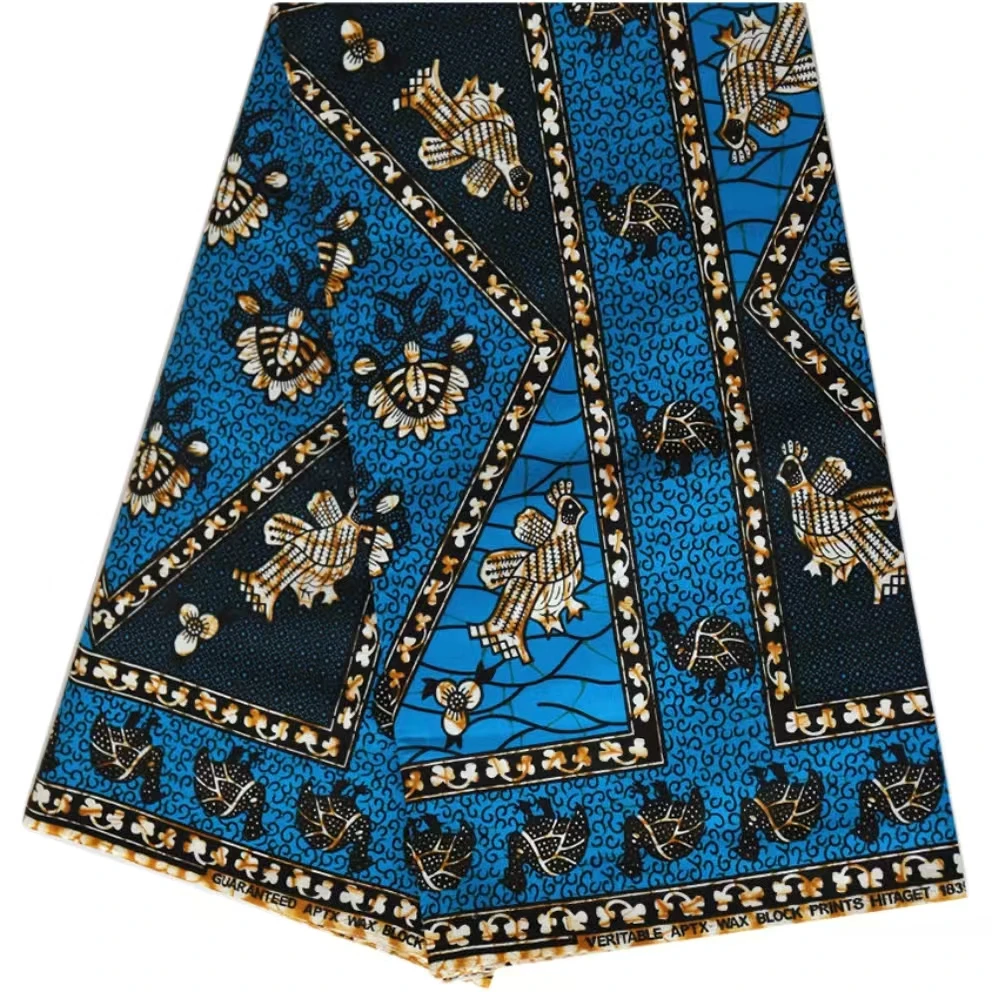 Ghana Cameroon Original plain African Wax 100% cotton printed Fabrics High Quality Fashion Holland Loincloth Dutch for Dress