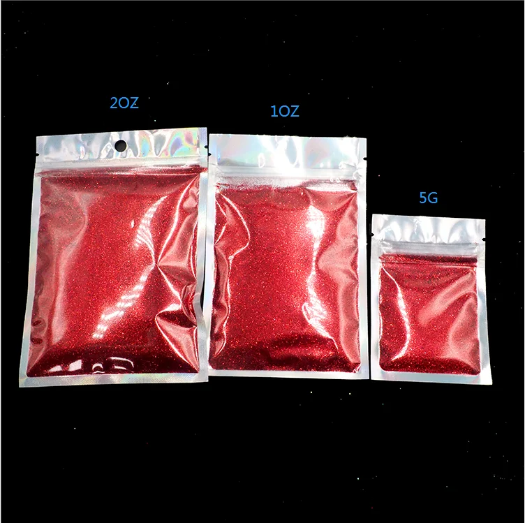 XUCAI 5G Holographic bag Glitter Bulk Glitter Fine polyester  Glitter Nail Hair Toys Tumbler and Festival Decoration