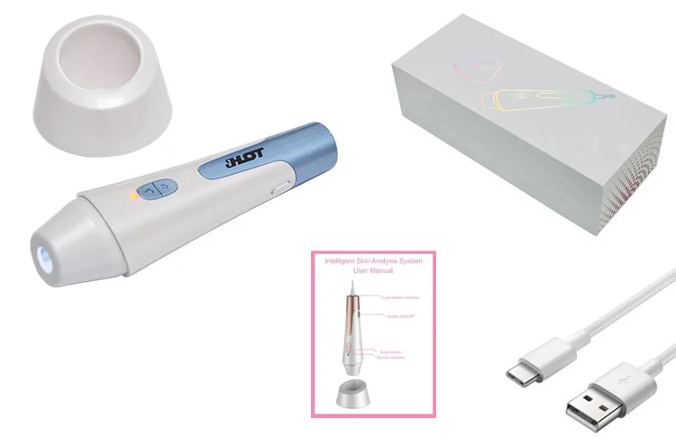 New AI System 2024  Portable Beauty Face Skin Analyzer Three spectrum automatic skin analysis system