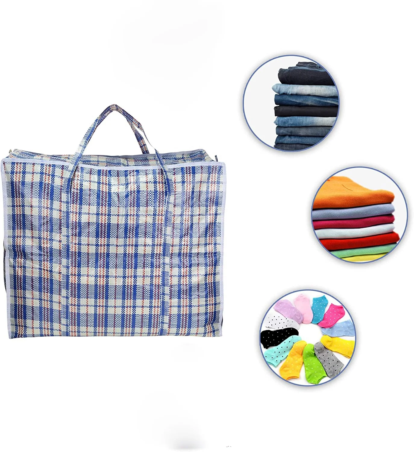 Прочные тканые сумки для хранения одежды, большие перемещающиеся сумки для проверки Ганы