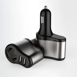 New hot sales 2 in 1Dual USB Ports  cigarette lighter 4.8A Car Charger iPhone X XS XR