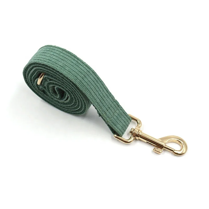 Top selling pet supplies for summer buckle for dog leash personalized dog collars and leashes colorful corduroy  pet leash hook
