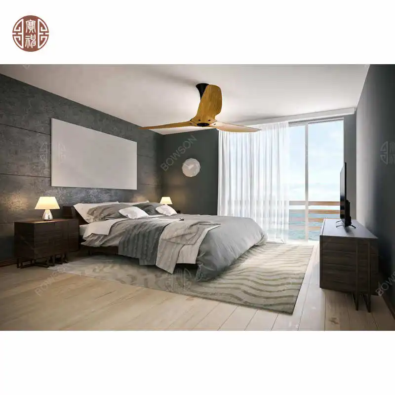 Eco-friendly Modern Wood King size and queen size Bedroom Sets For Hotel Furniture Villa Apartment From Vietnam