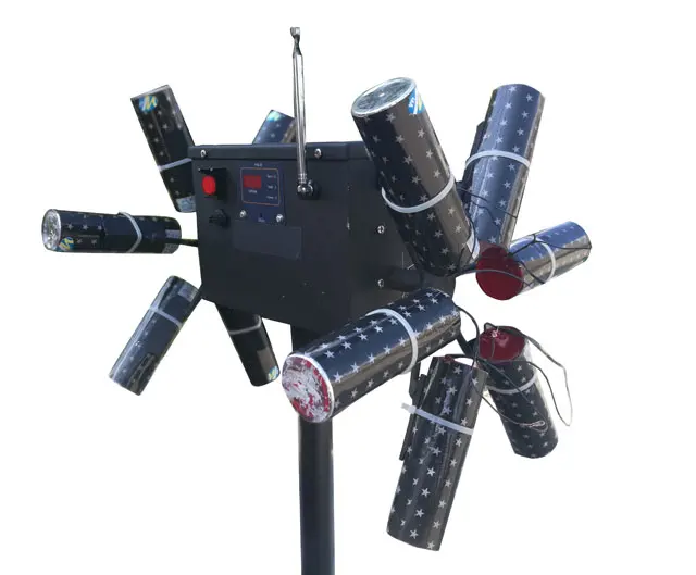 Pyrotechnics double wheels Fireworks Stage machine firing system