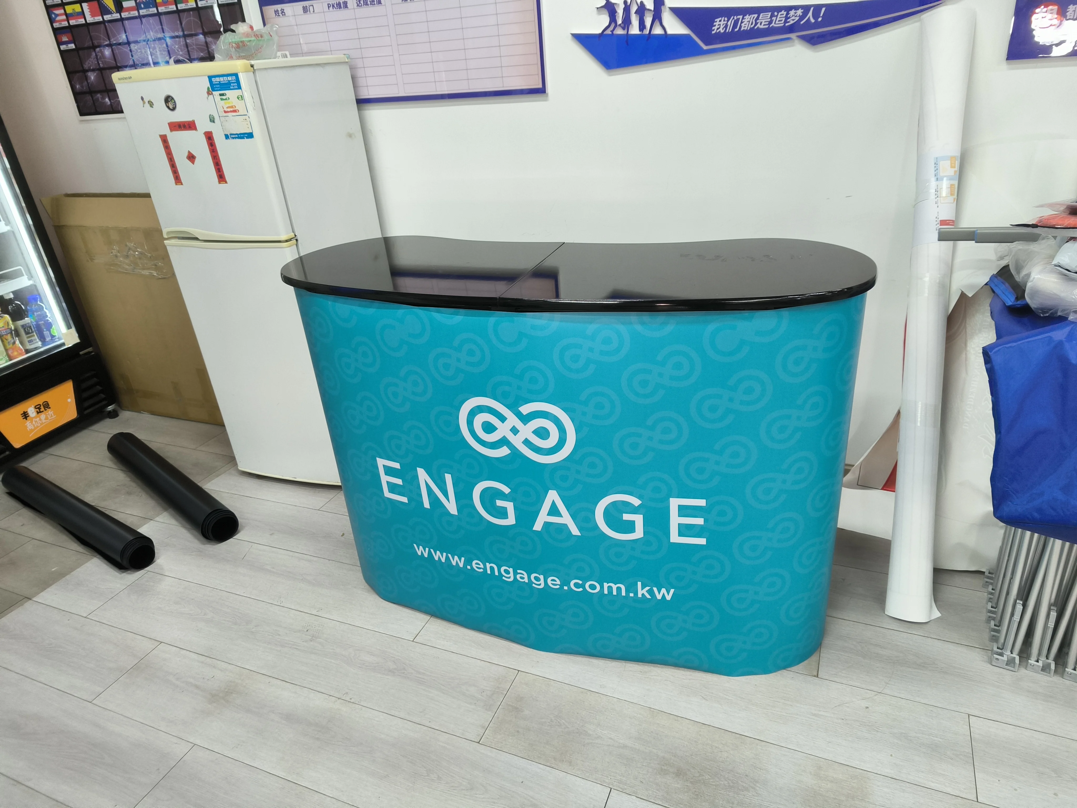 Hot Sale Trade Show Table Exhibition Event Festival Promotion Folding Table Custom Printing Pop Up Counter