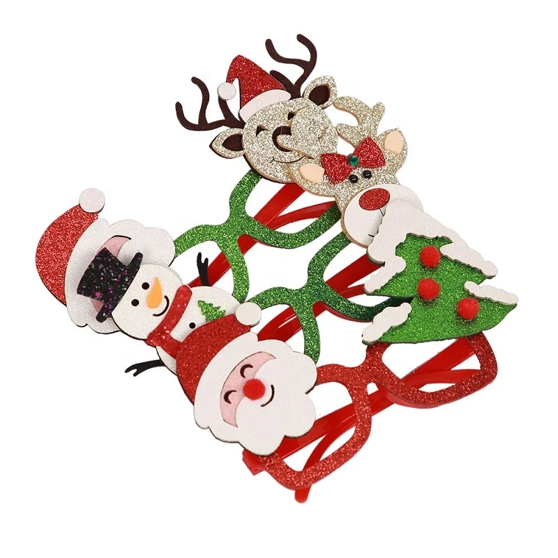 Christmas Cartoon Decoration Adult Children Glasses Jewelry Wholesale