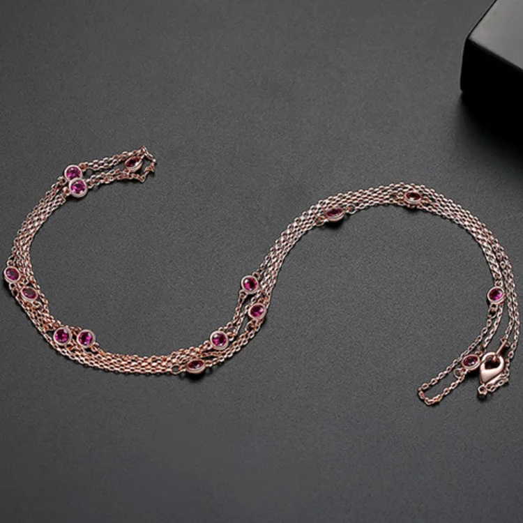 Dropshipping Product 2024 Cheap Womens Not Fade Gold Plated Luxury Inlaid Cubic Zirconia Fashion Jewelry Necklaces for Women