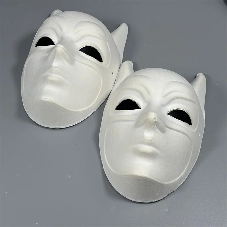 Halloween Party Movie Character Cosplay Bat Man Paper Mask Cosplay Party Pulp Mask Wholesale Blank Party Mask
