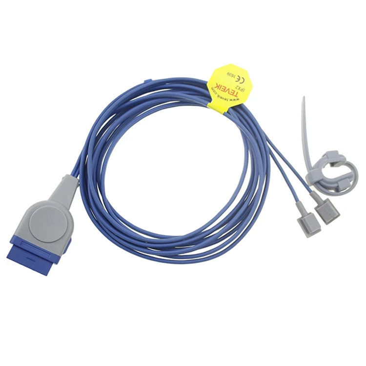 cheap reusable durable adult silicone soft tip spo2 sensor cable for GE Ohmeda 11pin