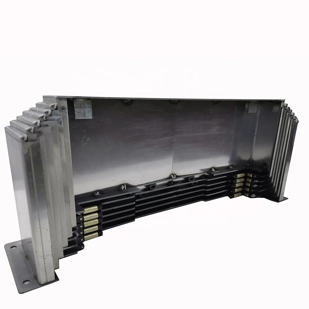 Machine tool durable  steel telescopic way cover
