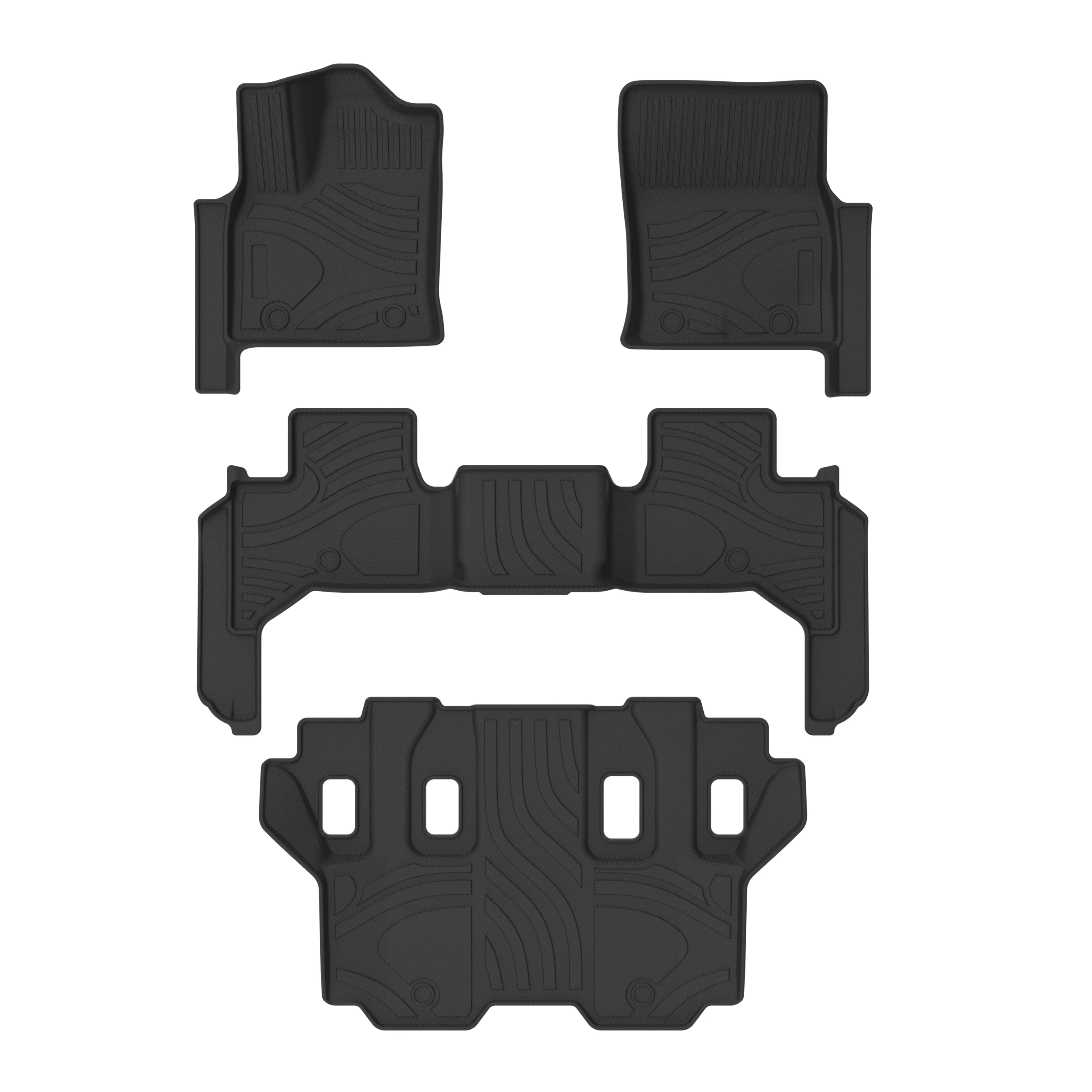 New Upgrade 5D TPE LHD Car Floor Mat Use For Toyota Land Cruiser LC300 2022