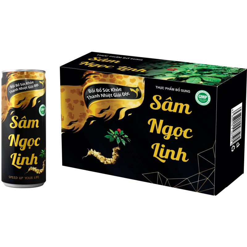 320ml Ngoc Linh Ginseng Water Can Good Price For Export Best Brand From Vietnam 100% Purity Low Fat