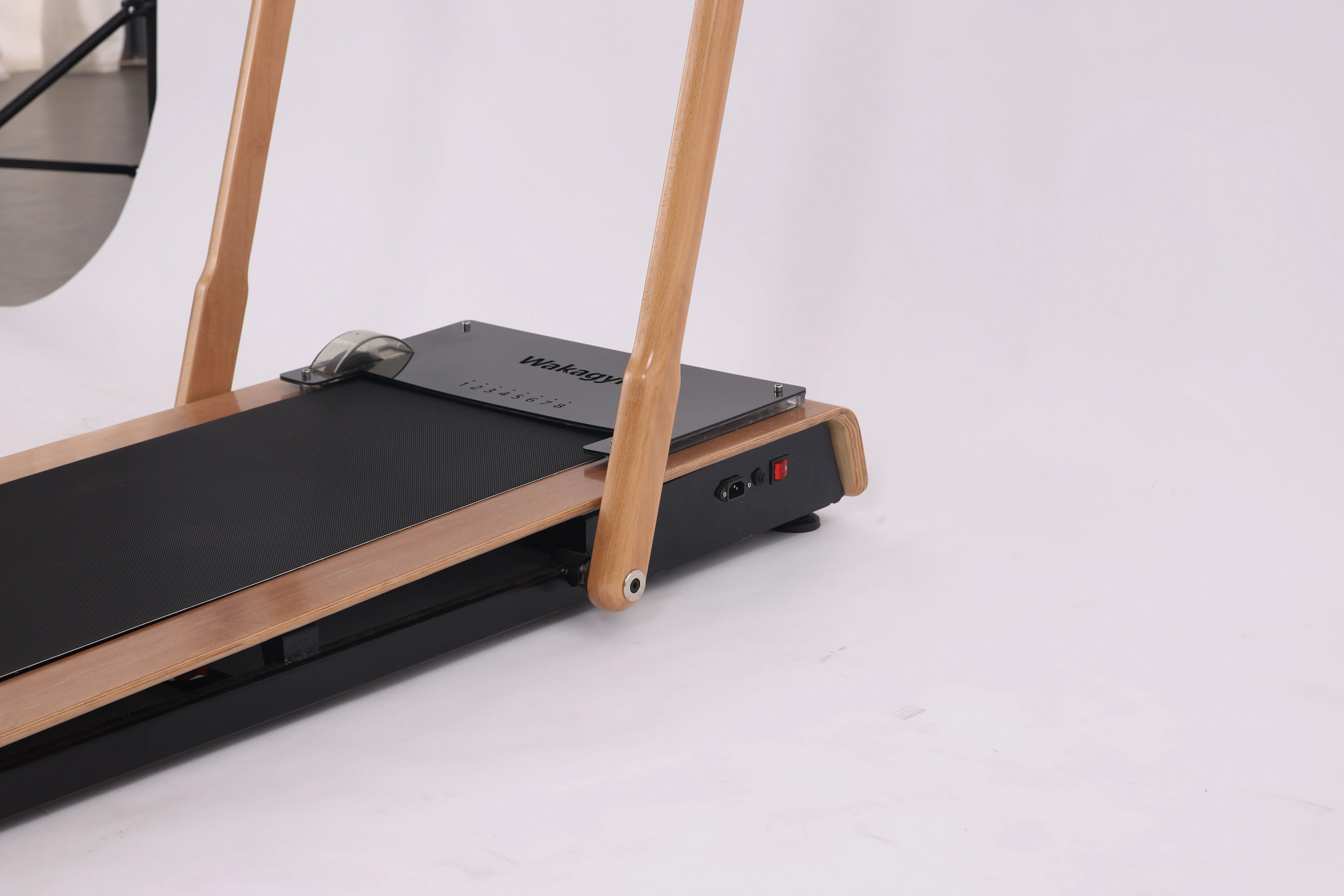 Wakagym Treadmill Small folding indoor electric silent shock-absorbing Wooden treadmill Foldable Home Office Walk Treadmill