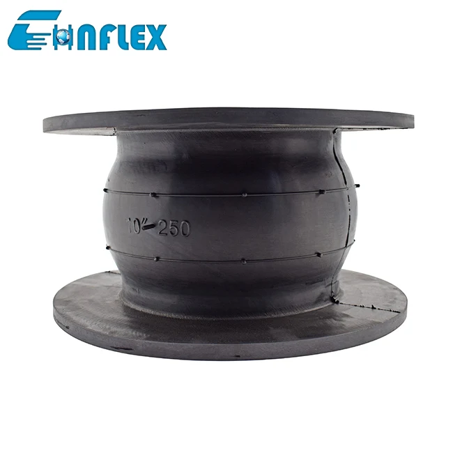 Wide Open Arch Single Sphere Rubber Expansion Joint DN32-DN3000