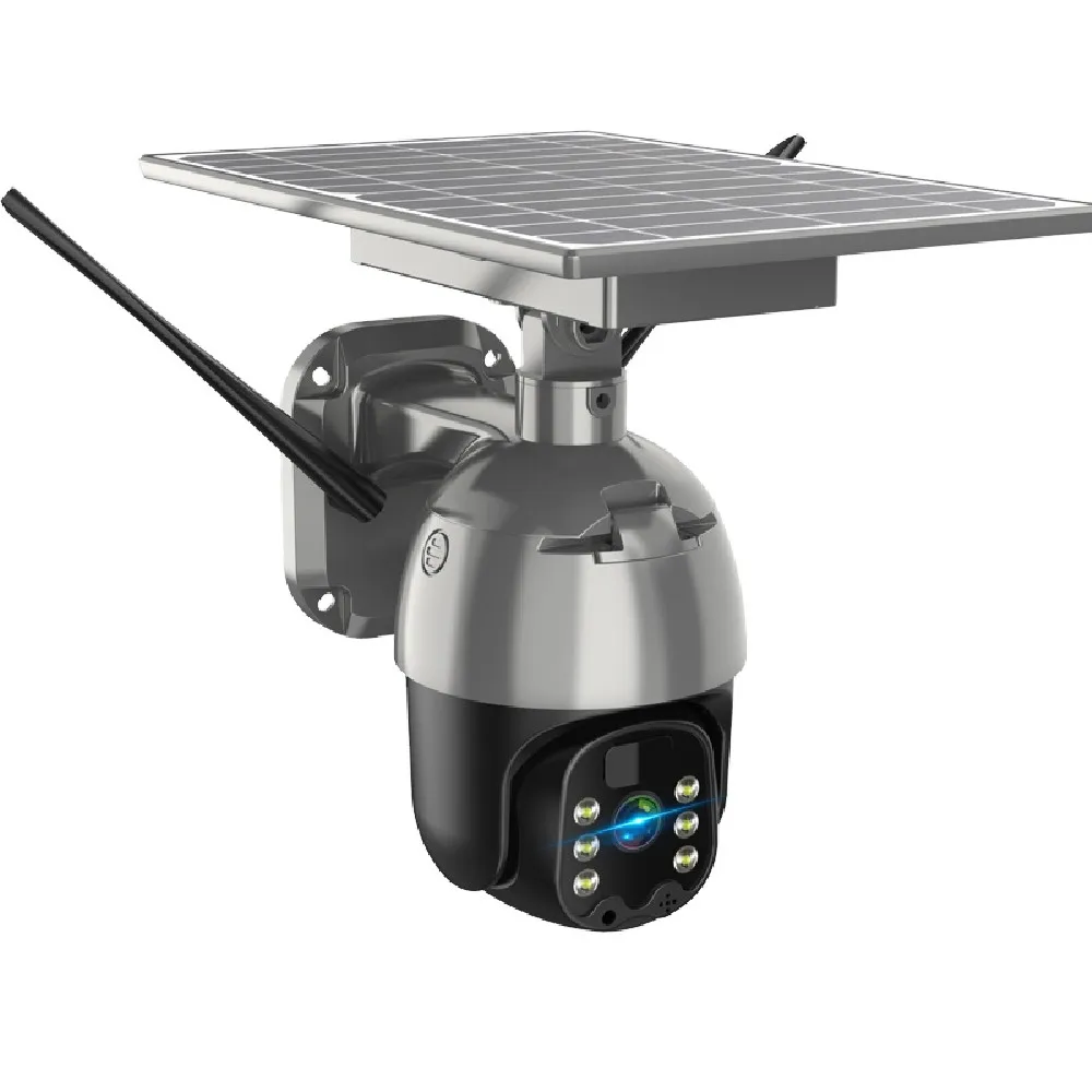 JXJ 2 Megapixel Outdoor Wireless 4G LTE IP Solar Panel Low Power Smart Home Ip Wifi 4g Gsm Sim Card Mini 20W Solar 4G Camera