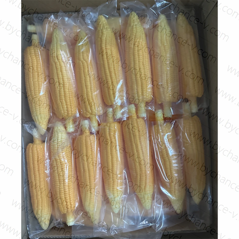 Visual Merchandising Props Realistic Artificial PU corn Faux purple waxy corn for restaurant Crops industry decor display