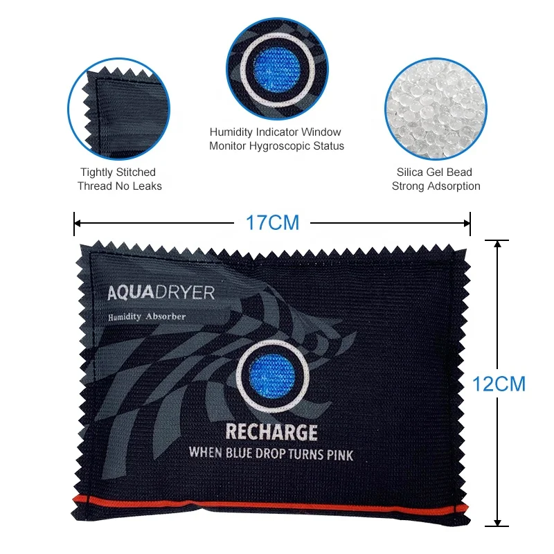 Support custom logo and specification moisture absorber bags dehumidifi bag car