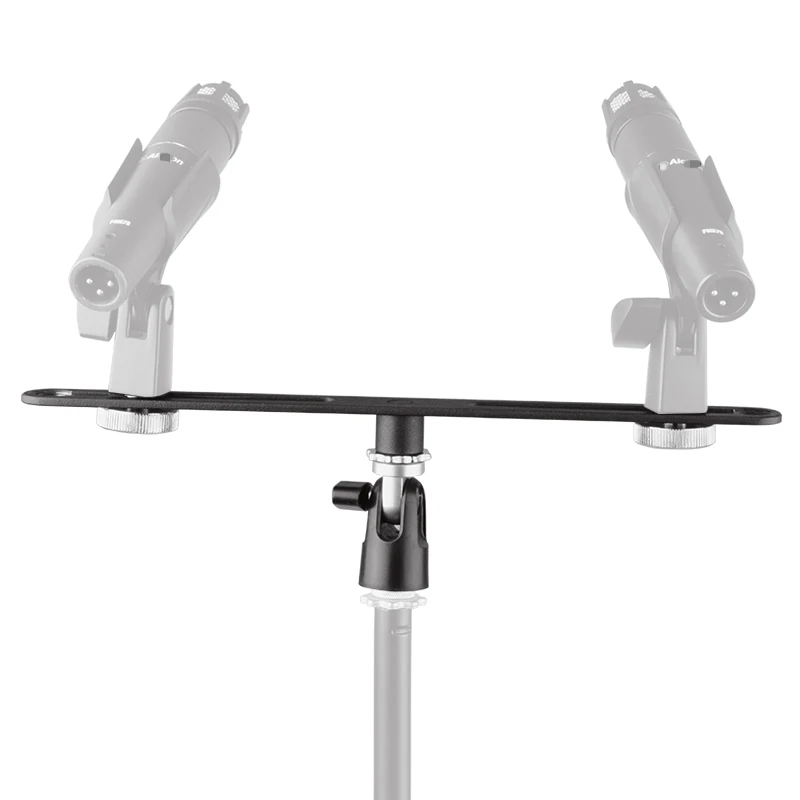 
MAS020 High Quality Studio Stereo Recording Bar Microphone Mic Angle Adjustable Stable Professional Double Dual Stand 