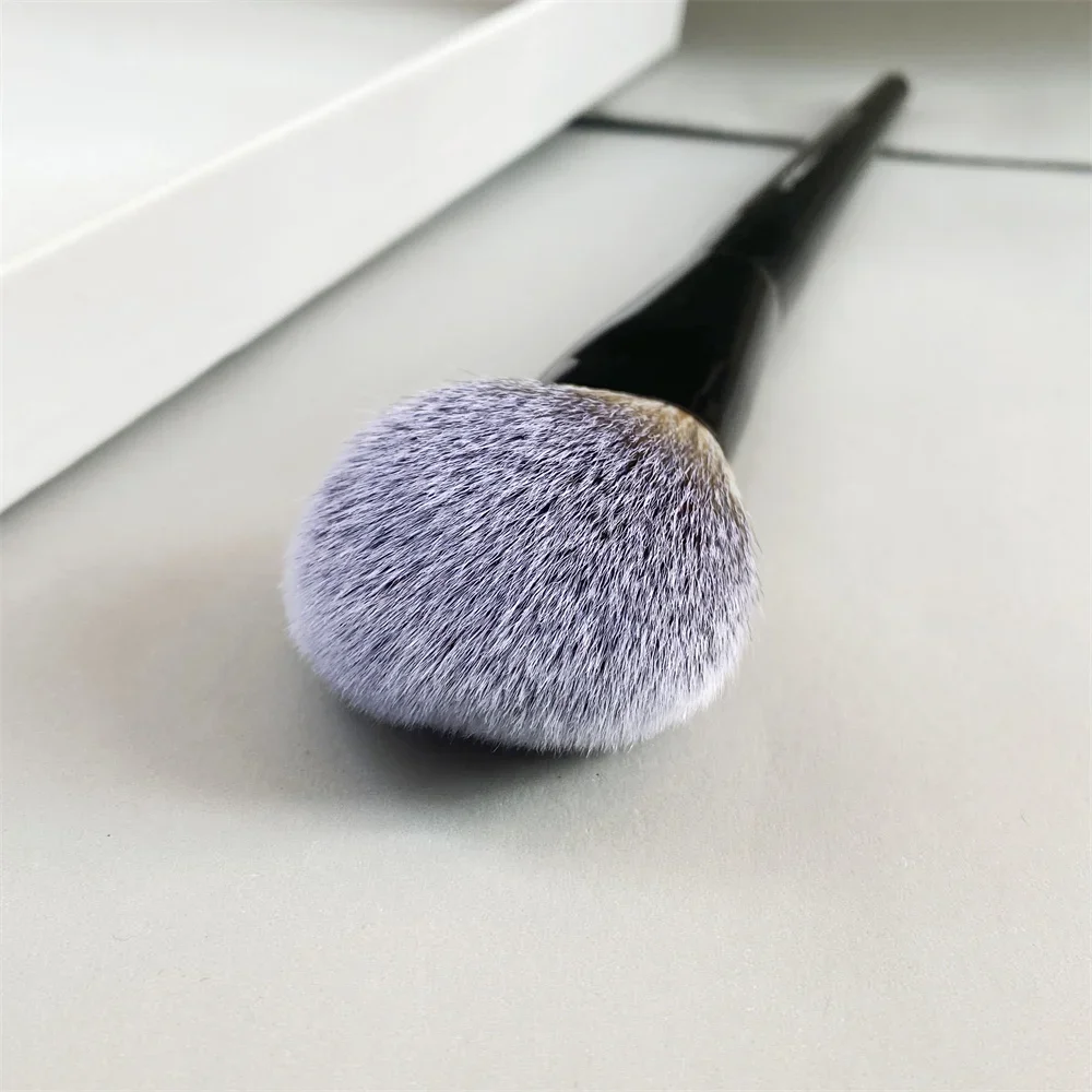 PRO Powder Makeup Brush 50 Black Light Weight Powder Setting Finishing Cosmetic Tool with Soft synthetic Hair