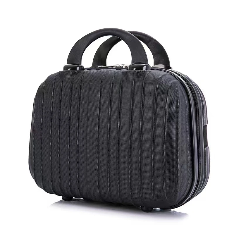 Extra Large Pink Cotton Barrel Cosmetic Pencil Case Organizer ABS Zipper Cartoon Storage Solution Skincare Makeup Products