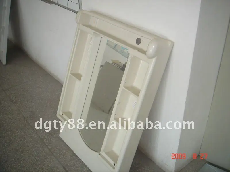 Plastic bathroom cabinet made by vacuum forming