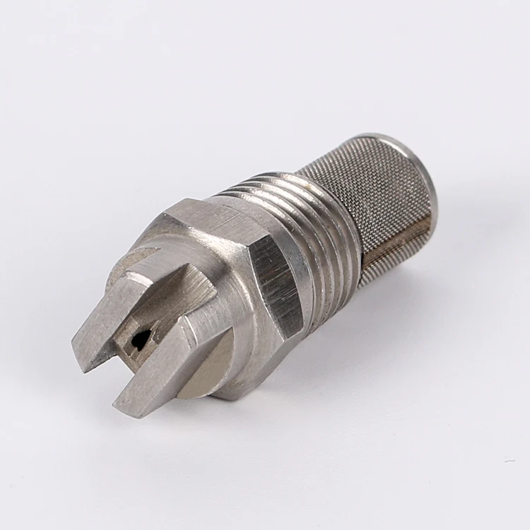 BYCO 1/4 4.8l/h 2bar Stainless steel Small water pipe unijet flat spray nozzle for Solar panel cleaning