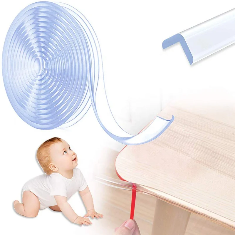 Shqn Smile Shape Clear Pvc Safety Corner Protectors Guards,Clear Furniture Table Worktop Corner Protectors For Kids Baby