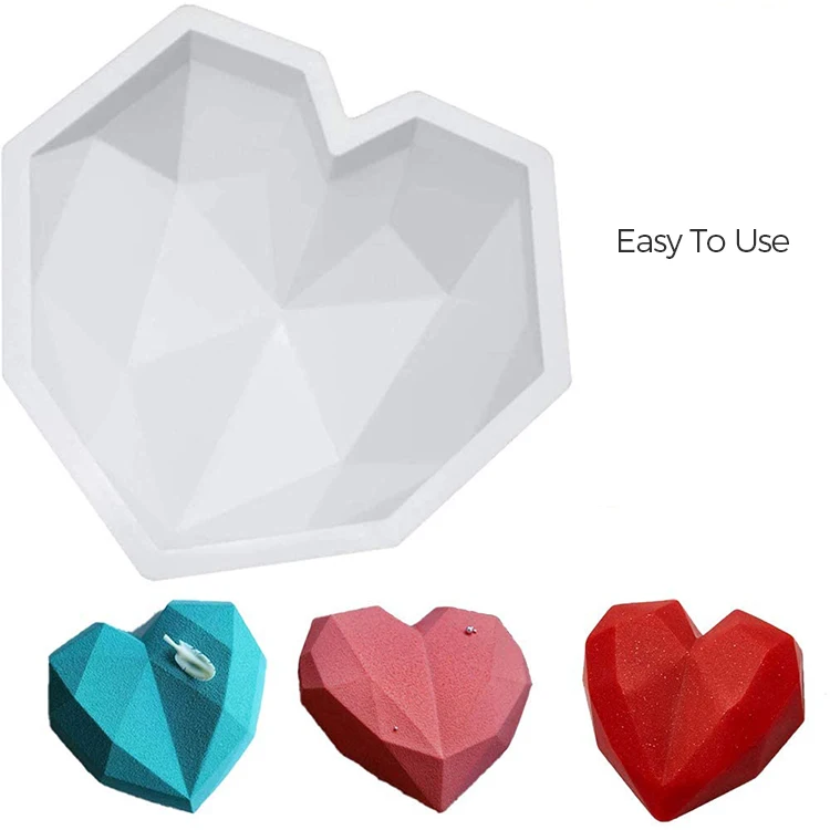 Custom Cake Soap Jelly Mold Rose Silicone Flower Mold Pudding Dessert Baking Mold With Flower Heart Shape