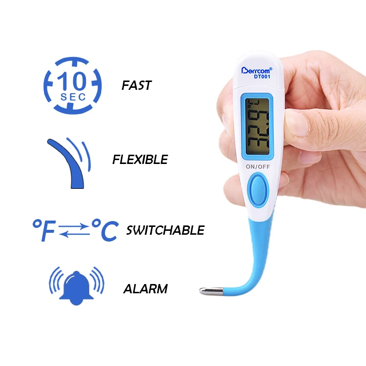 Beep Function Flexible Tip Clinical Fever Temperature Basal Electric Thermometer