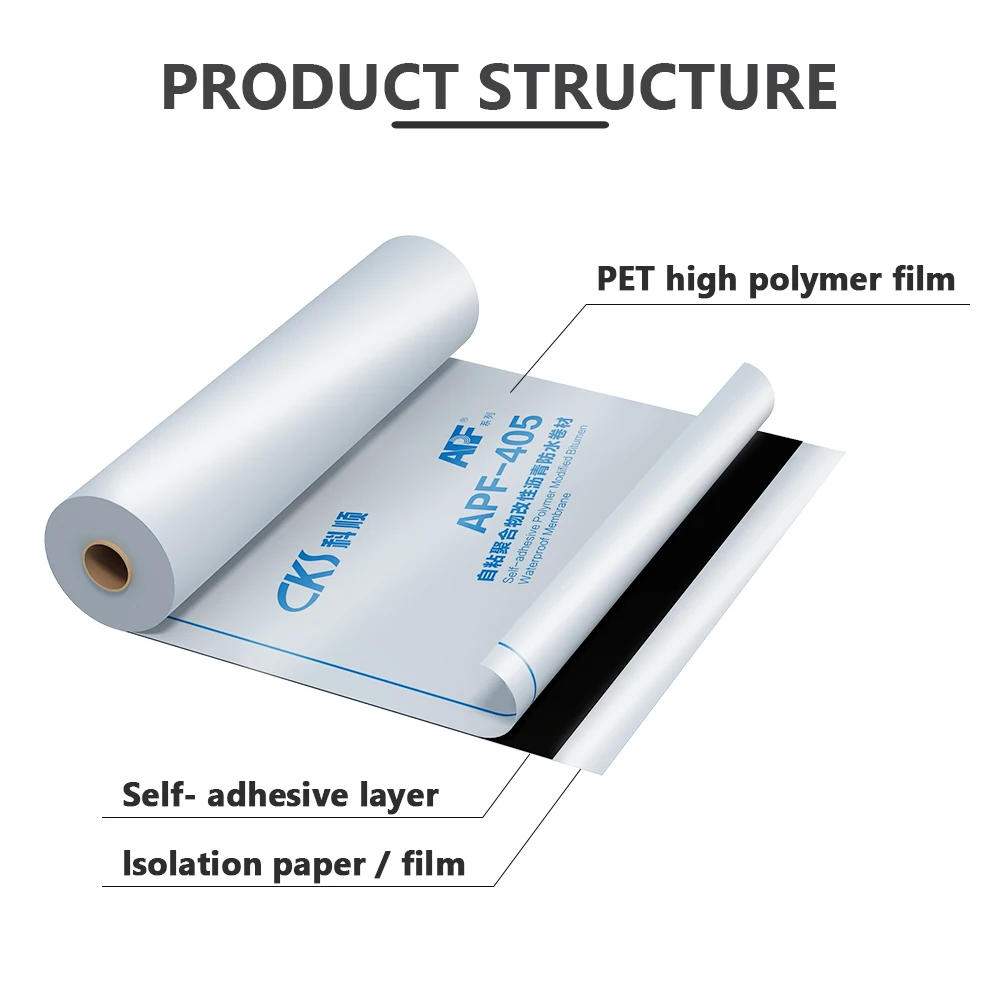 APF-405 Self-sdhesive modified bitumen roofing waterproof membrane
