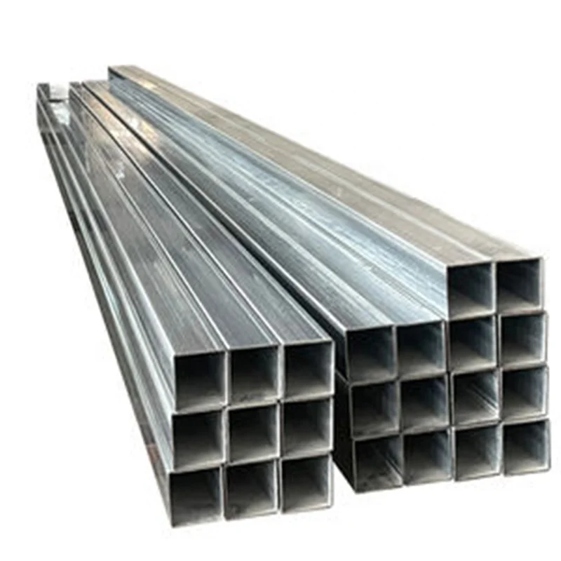 Galvanized Steel Square Pipe Low Cost High Quality For Greenhouse ASTM A106 A36 A53 1.0033 BS 1387 MS ERW Galvanized Steel Tube