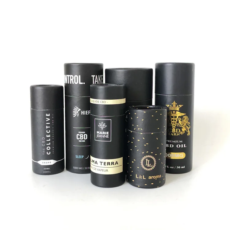  Экологически чистый упаковочный бумажный тюбик индивидуальный Печатный для упаковки бутылок с эфирным маслом