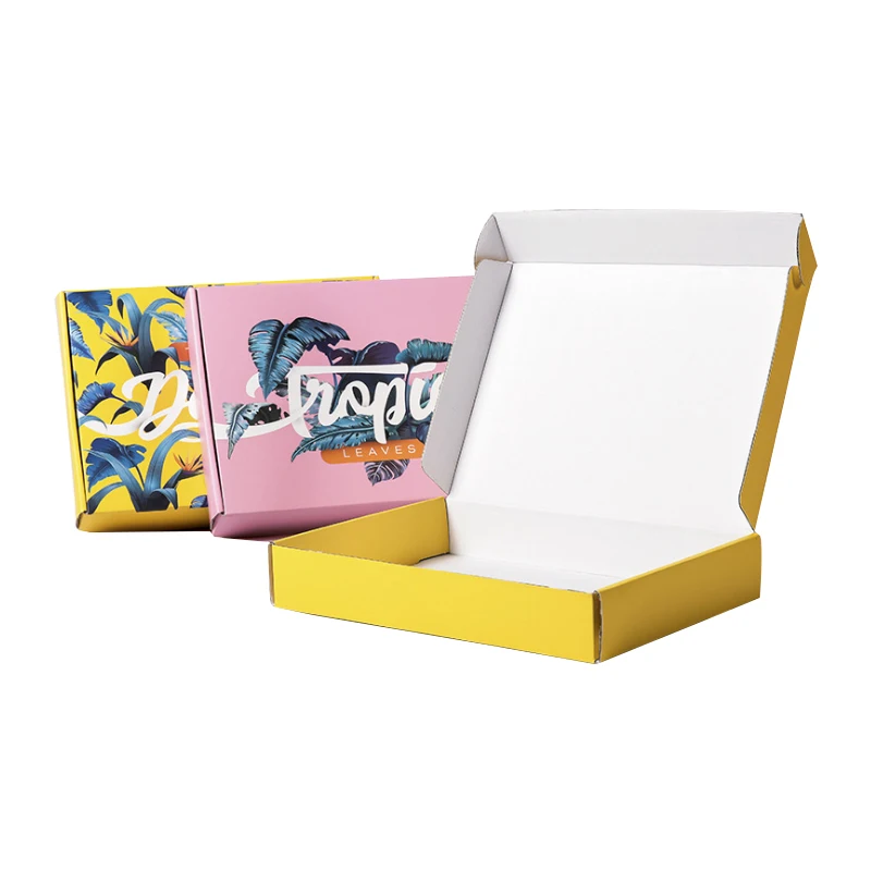 high quality cheap custom printed brand name clothes shoe shipping box lingerie package paper box with your own logo