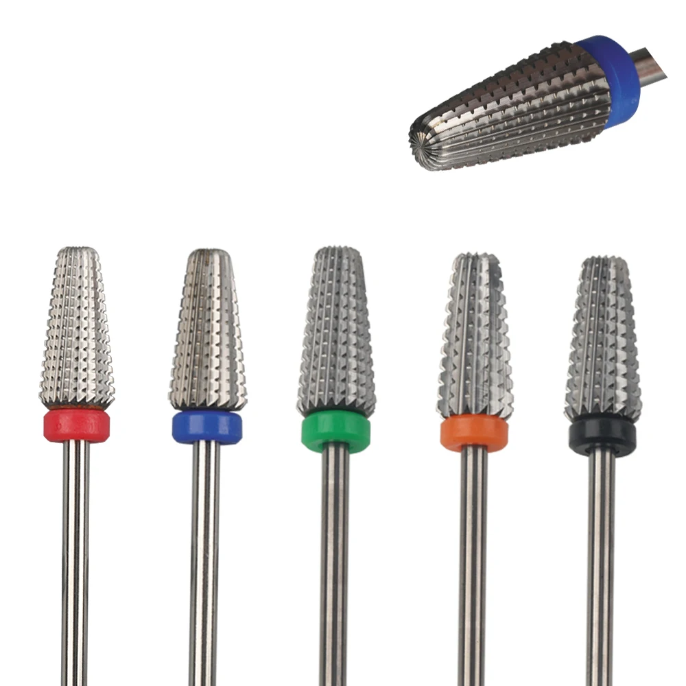 Premium OEM Factory Professional 3/32 Tapered 5 In 1 Nails Drill Bit For Dip Powder Removing